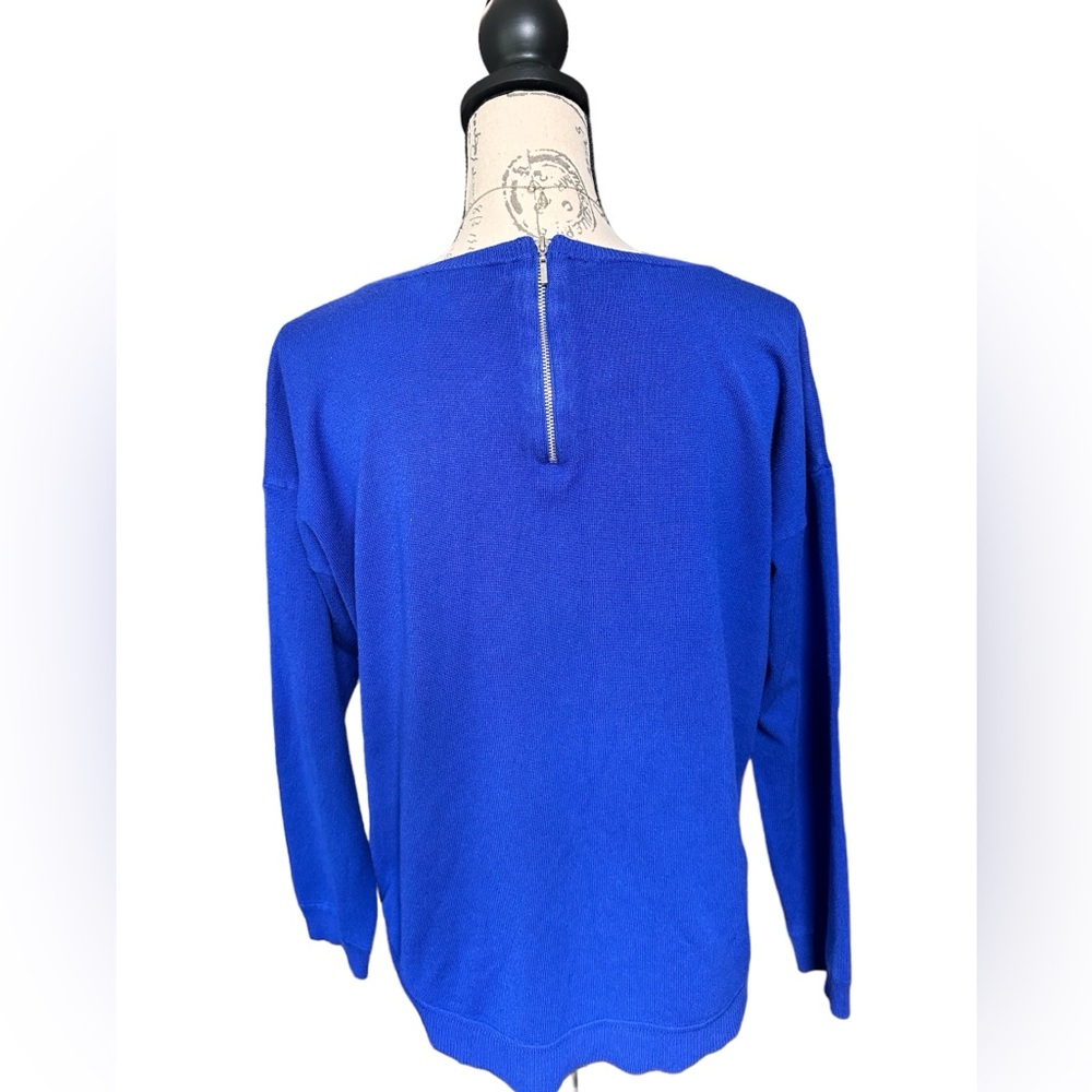 Cable and Gauge Blue Sweater Large - Picture 8 of 8